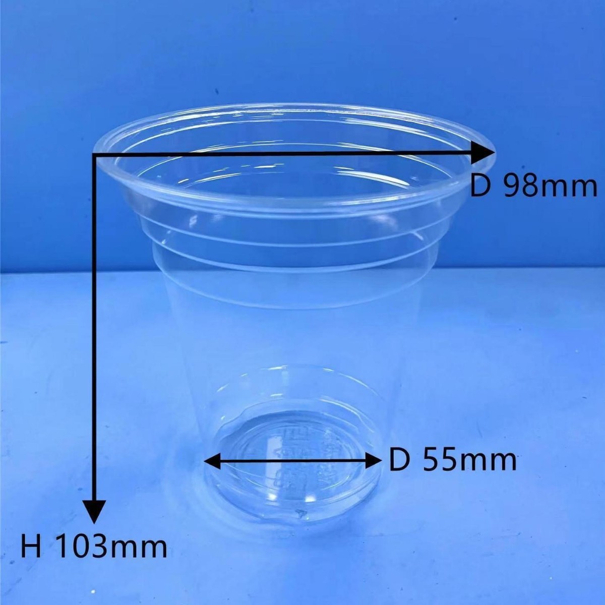 Vaso desechable para té con leche, calibre 98, 300-720 ml, vaso PLA para bebidas frías, vaso de café biodegradable y ecológico