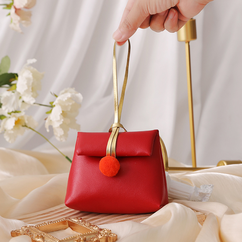新しいアイデア結婚喜糖箱皮質手提げ喜糖袋結婚式お土産キャンディー箱喜糖包|undefined