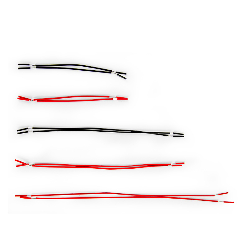 Cables conductores de doble extremo accesorios DIY para motores eléctricos y experimentos escolares