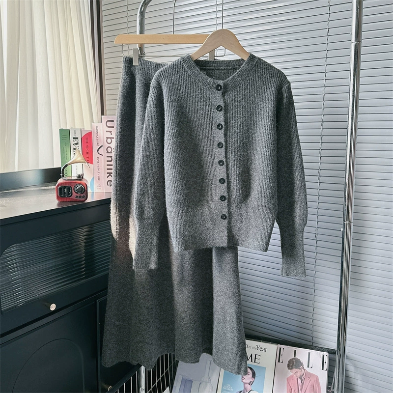 Французское трикотажное платье дети осень зима 2024 новый маленький ароматный ветер корейская ранняя осень