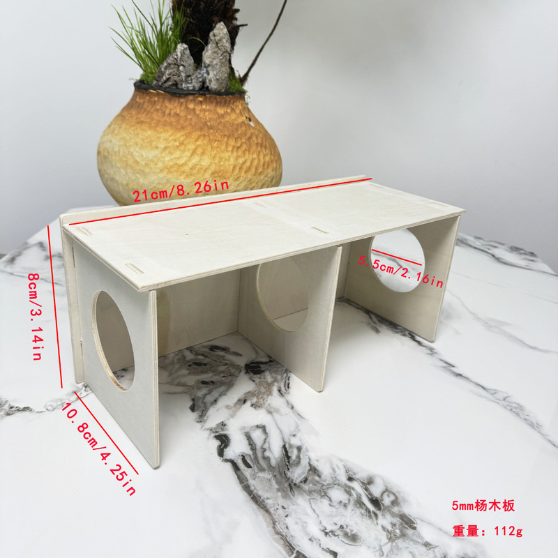 新款跨境木质金丝熊躲避屋仓鼠小房子仓鼠二层平台仓鼠玩具大全|undefined