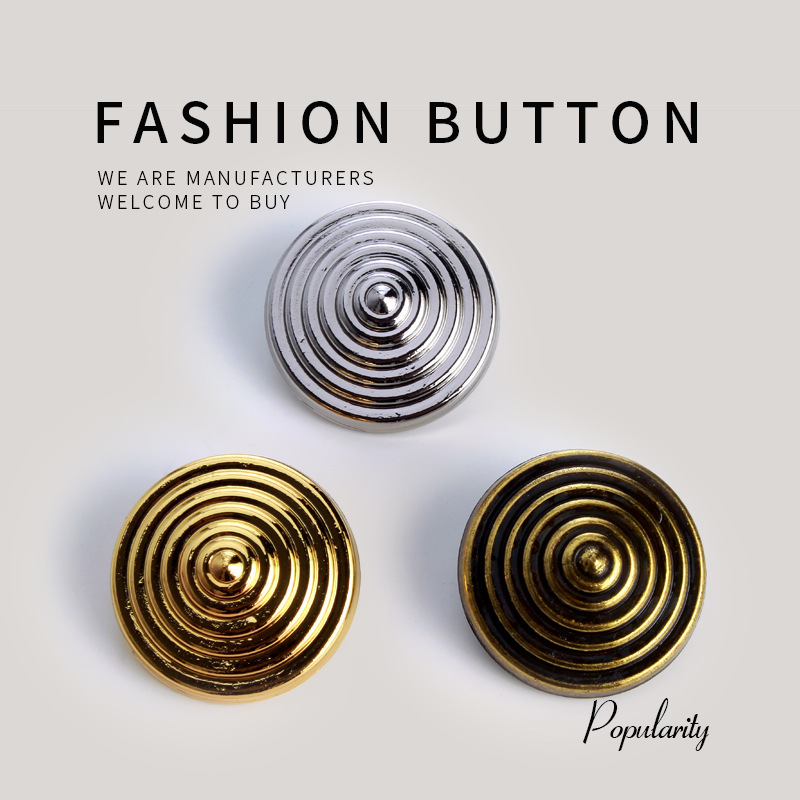 Fashionable Design Tapered Metal Buttons for Men and Women, Suitable for Trench Coats, Jackets, Suits, Sweaters, Decorative Buttons, Clothing Buttons