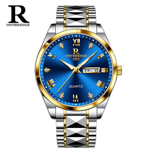 Ruizhiyuan brand Swiss watch men's business non-mechanical watch waterproof luminous quartz watch cross-border foreign trade wholesale