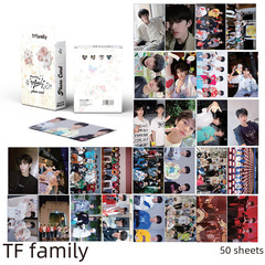 TF Family Generation 3 small cards, Zuo Hang, Zhang Ji, Zhang Zeyu, Zhu Zhixin, Su Xinhao, Laser Lomo cards, postcards
