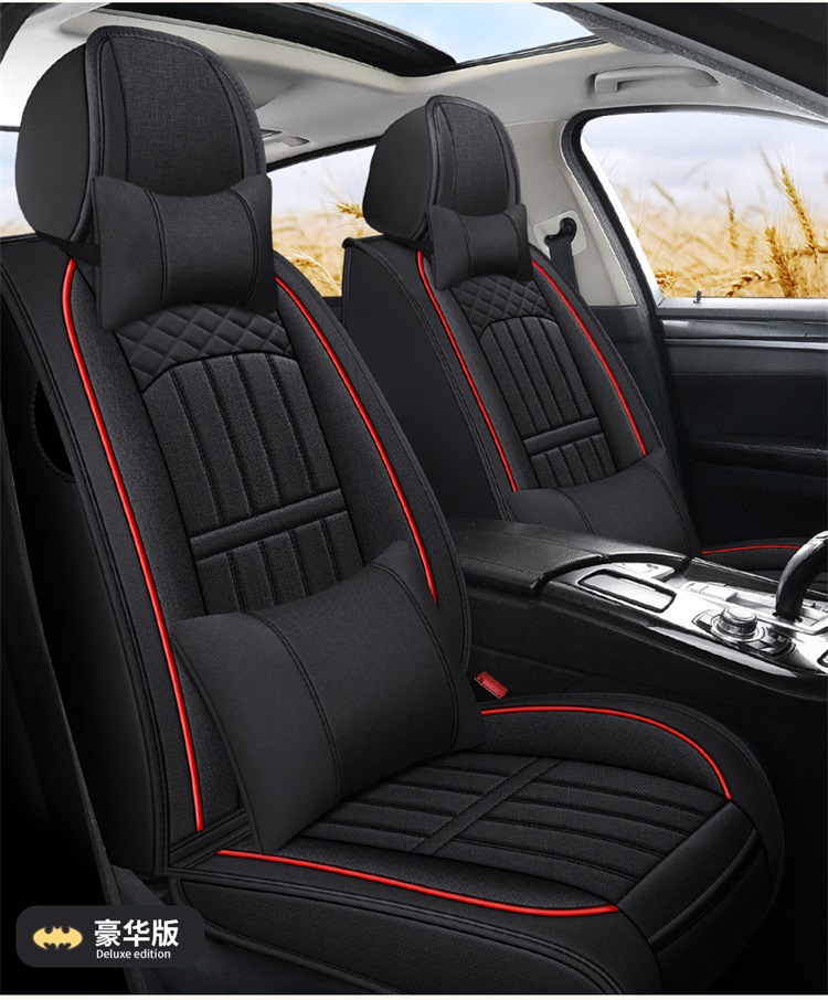 New All-Inclusive Linen Four-Season Cushion Car Seat Cushion Seat Cushion Cover Manufacturer Dropshipping Amazon