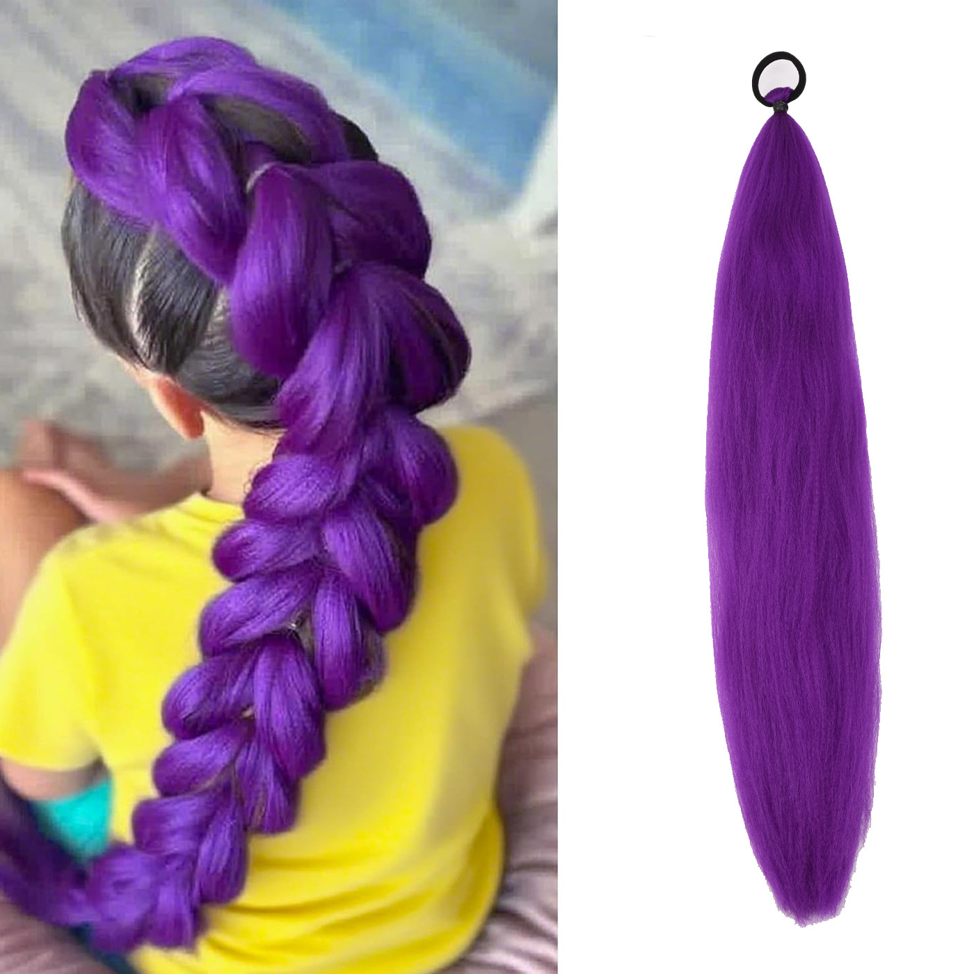 Bandas elásticas moradas oscuras en un paquete (24inch60cm50 g)