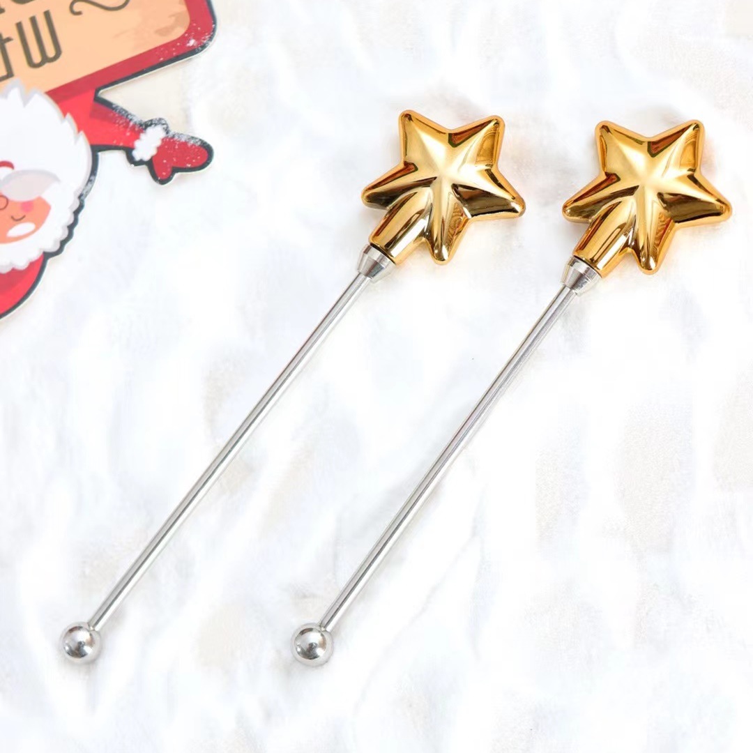Estilo nórdico estrella de cinco puntas taza de Navidad de cerámica Vista de nieve viejo Elk color esmalte taza de café regalo personalizado taza