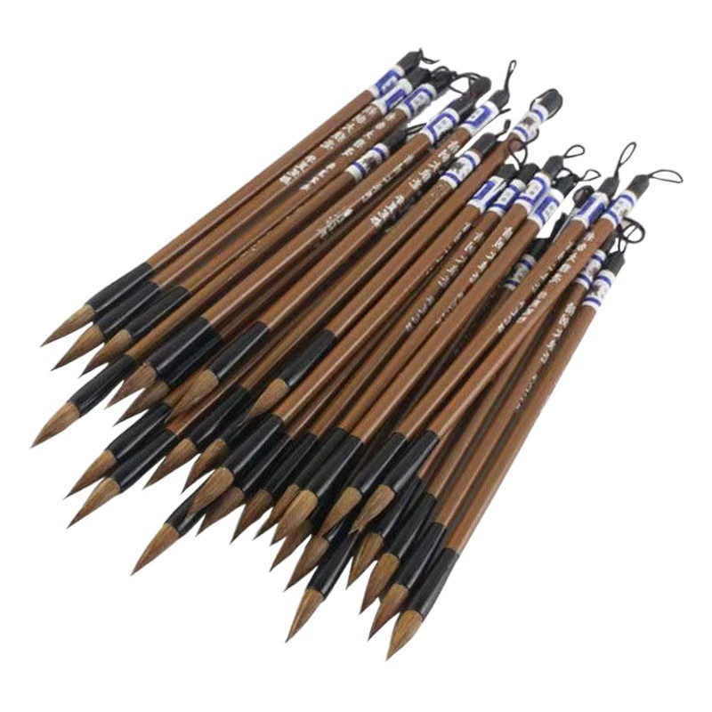 Оптовая детская кисть для письма волчьи волосы Jijian White Cloud ученик начальной школы каллиграфическая ручка большая, средняя и Маленькая китайская живопись промышленная кисть для письма