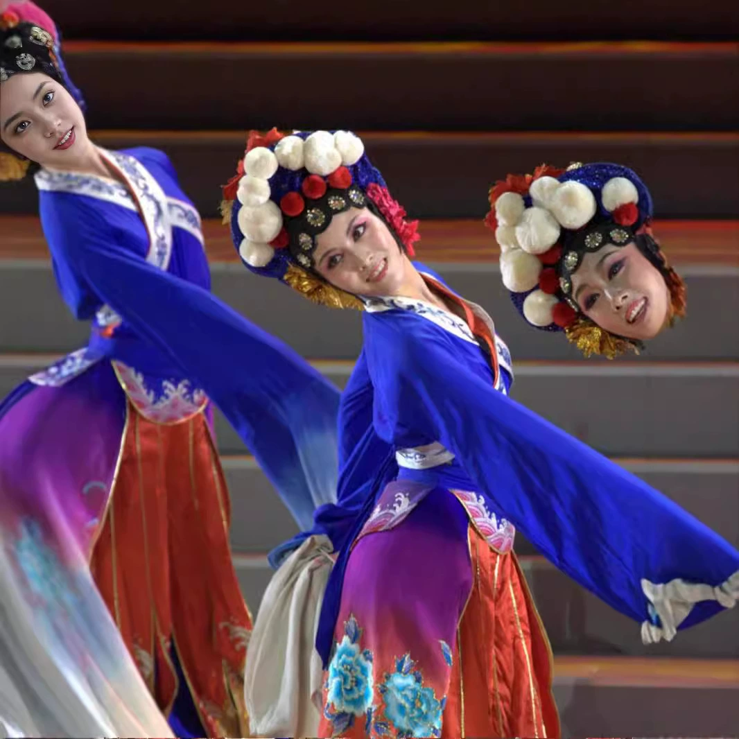 Профессиональный заказ Taoli Cup Night Shen женский синий костюм классический этнический танцевальный костюм Бесплатная доставка новый продукт