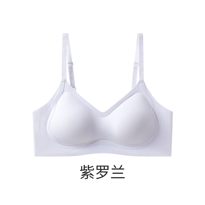 10A 항균 작은 가슴 모으기 커 보이는 무흔 속옷 여자 여름 얇은 기장 통기