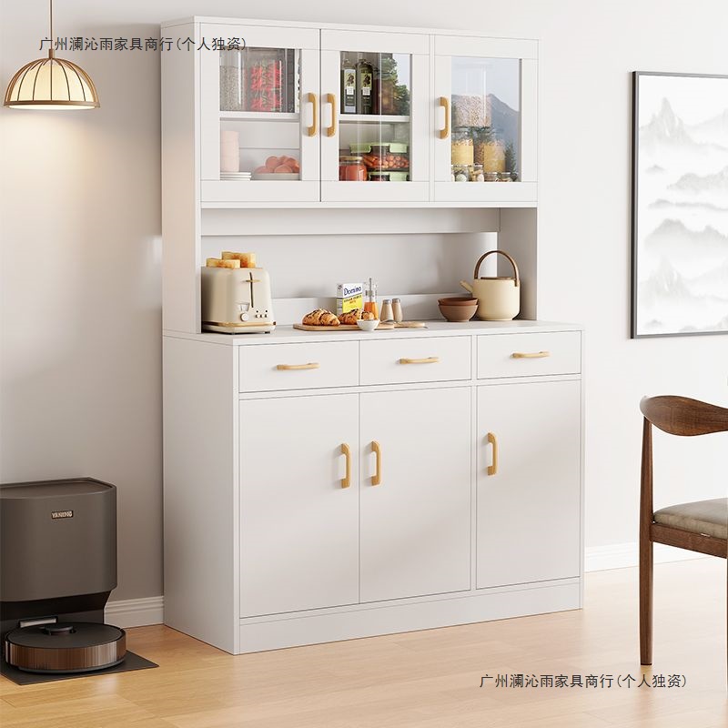 Sideboard Living Room Wall-Mounted Multi-Layer Storage Cabinet Meal Preparation Cabinet Kitchen Cabinet Tea Cabinet Microwave Oven Storage Cabinet