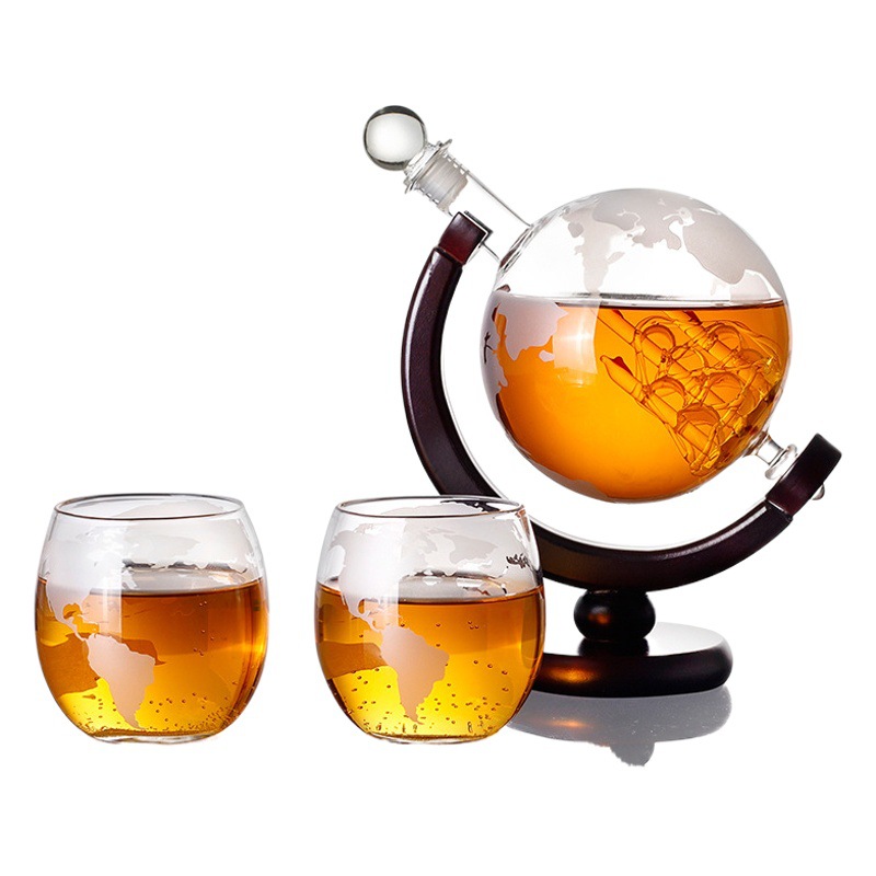 Whisky jarra decoración creativa artesanía botella de vino contenedor borosilicato globo botella de burbuja