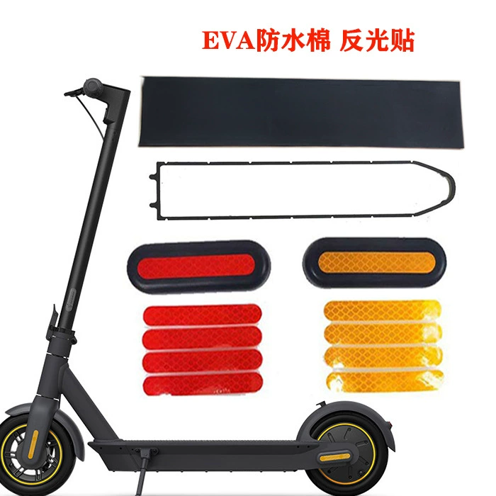 Светоотражающие наклейки для самоката Nanbo, светящиеся в темноте, водонепроницаемые наклейки из ЭВА с хлопковой подложкой для защиты аккумулятора