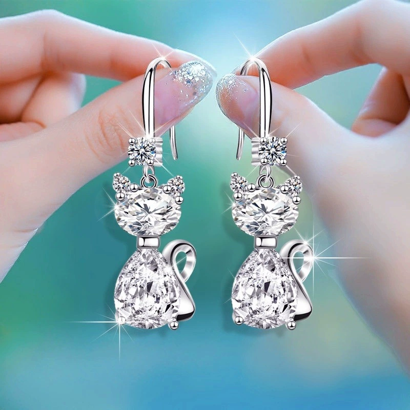 () дизайн милые универсальные металлические серьги, Aliexpress