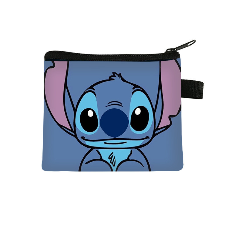 Monedero Infantil de Stitch, Popular en 2025, para Monedas, Llaves, Audífonos, Cartera de Poliéster con Dibujos Animados, Venta al Por Mayor