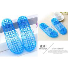 夏季韩版可爱情侣防滑漏水晶家居家按摩塑料男女洗澡冲凉浴室拖鞋