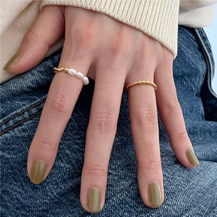 4g Weight 18K Gold Plated Plating Material 925 Sterling Silver Circle Rings