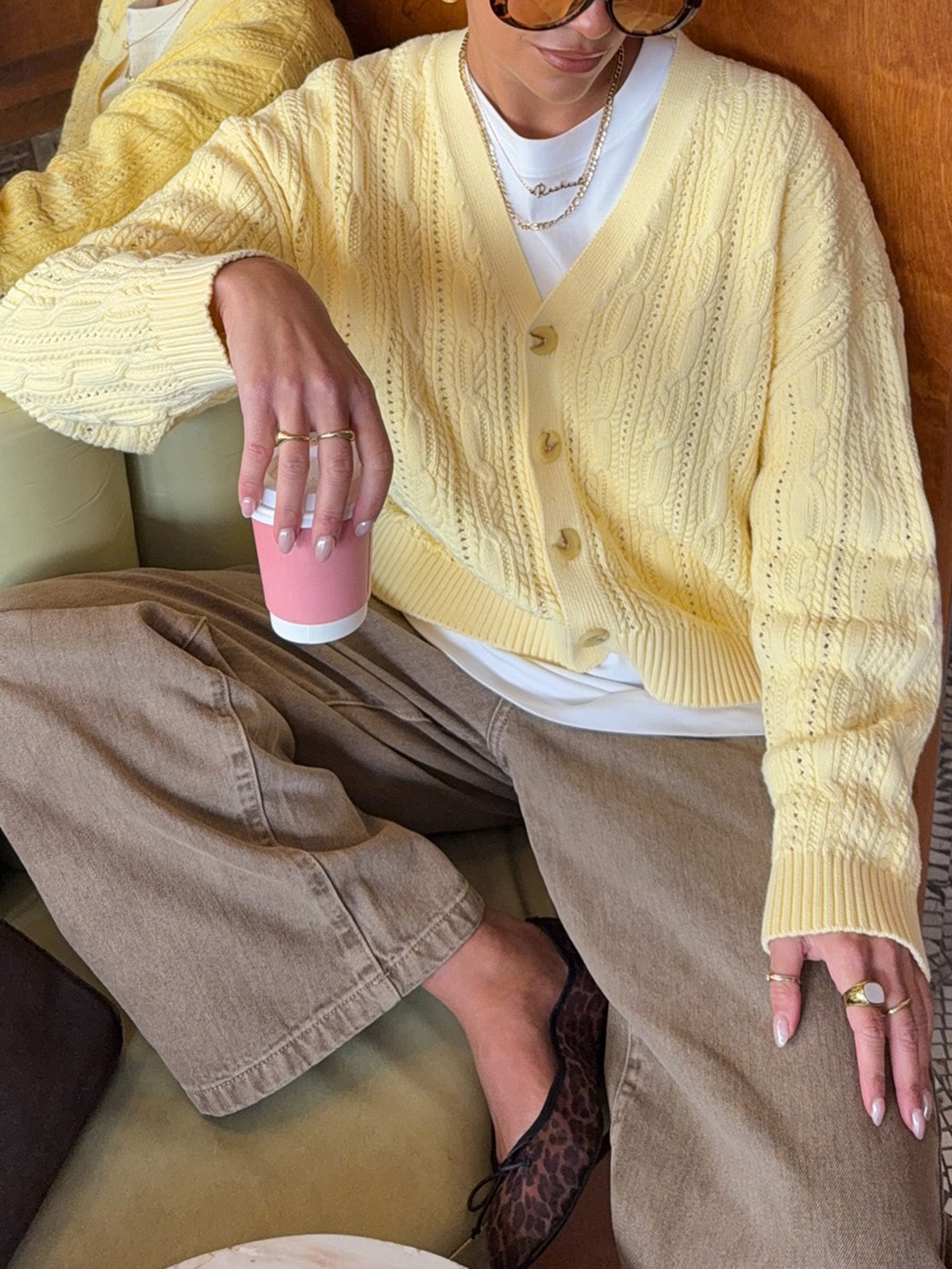 Kaikuo Europa y Estados Unidos ropa de mujer transfronteriza 2026 primavera y verano japonés cardigan de lana fresco de cuello en V suéter de botón Amazon