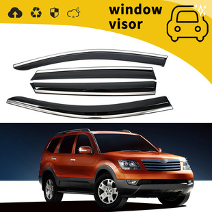 Suitable for 06-16 Kia Borrego Door Rain Guards, Window Rain Shields, and Rain Deflector Decorations