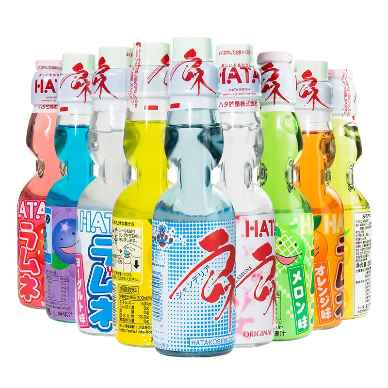 Напиток Ramune Soda (импорт Япония) 200 мл — assorted вкусы, одна бутылка