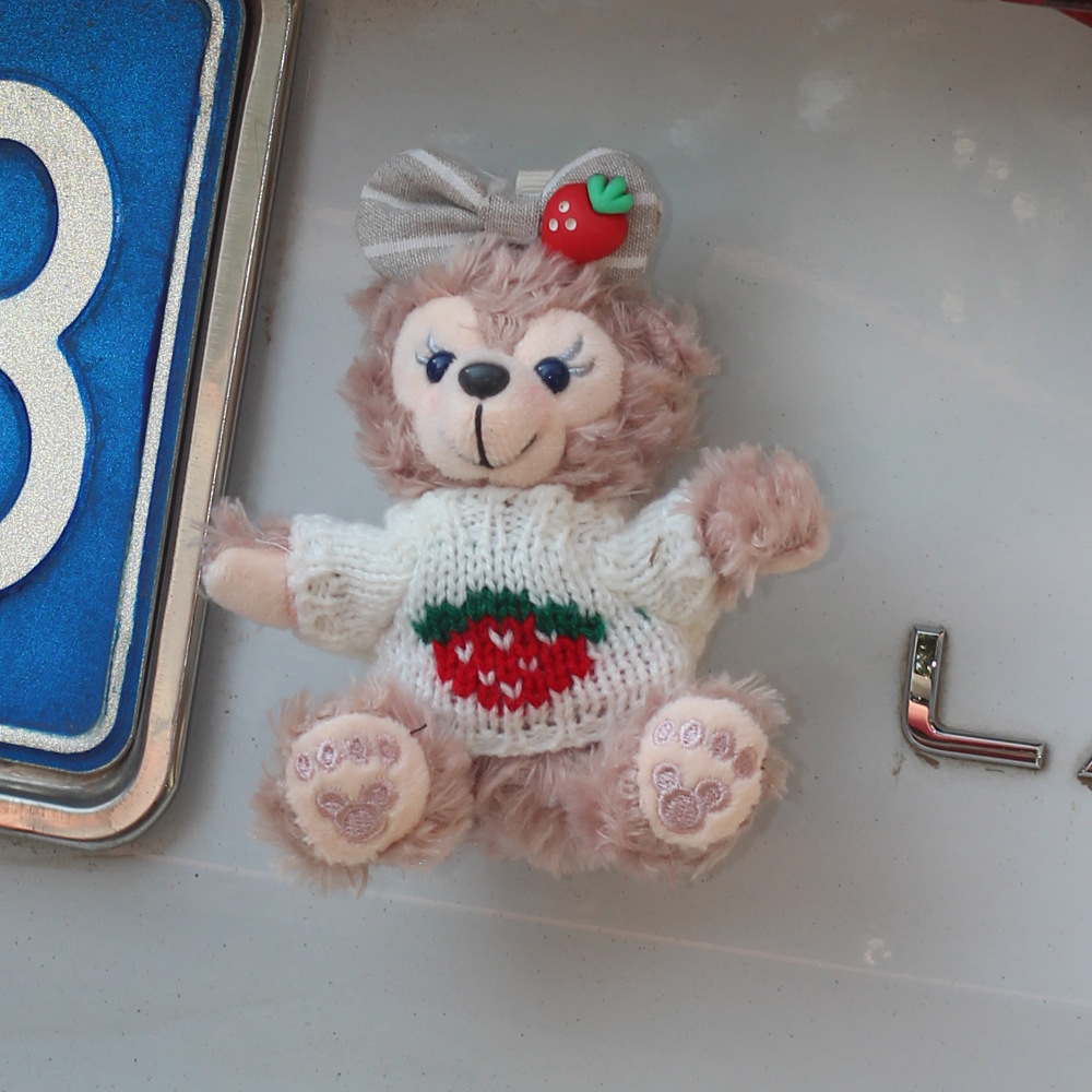 Cute Bear Car Colgante trasero Decoración trasera maletero Muñeco Decoración exterior del coche Decoración del coche Mujer