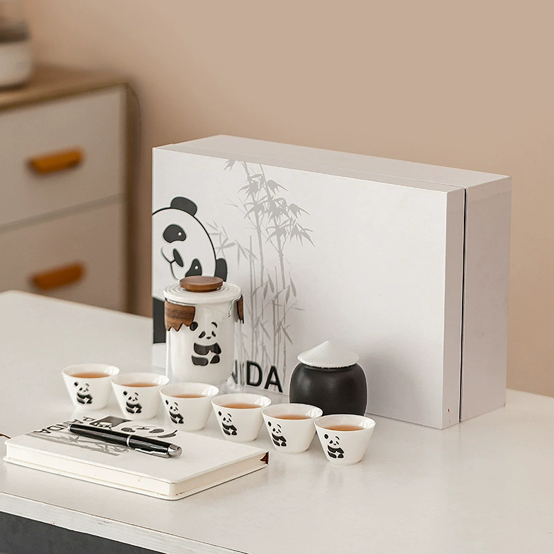 Портативный набор для заваривания чая Panda Travel, для улицы, быстрый чай, сувенирный подарок для компании, бизнес-мероприятий, с логотипом.