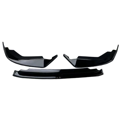 Suitable for Bmw 3 Series G20 Front Spoiler, Front Lip, I3 Modified Large Body Kit, Black Warrior Style Car Exterior Accessories (Big Surrounded) - glossy-black