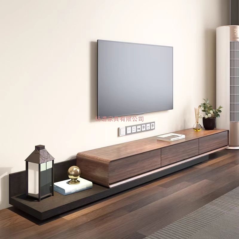 Tv Cabinet Coffee Table Combination Retractable Modern Simple Stretch Small Apartment Floor Cabinet with Drawer Living Room Tv Cabinet