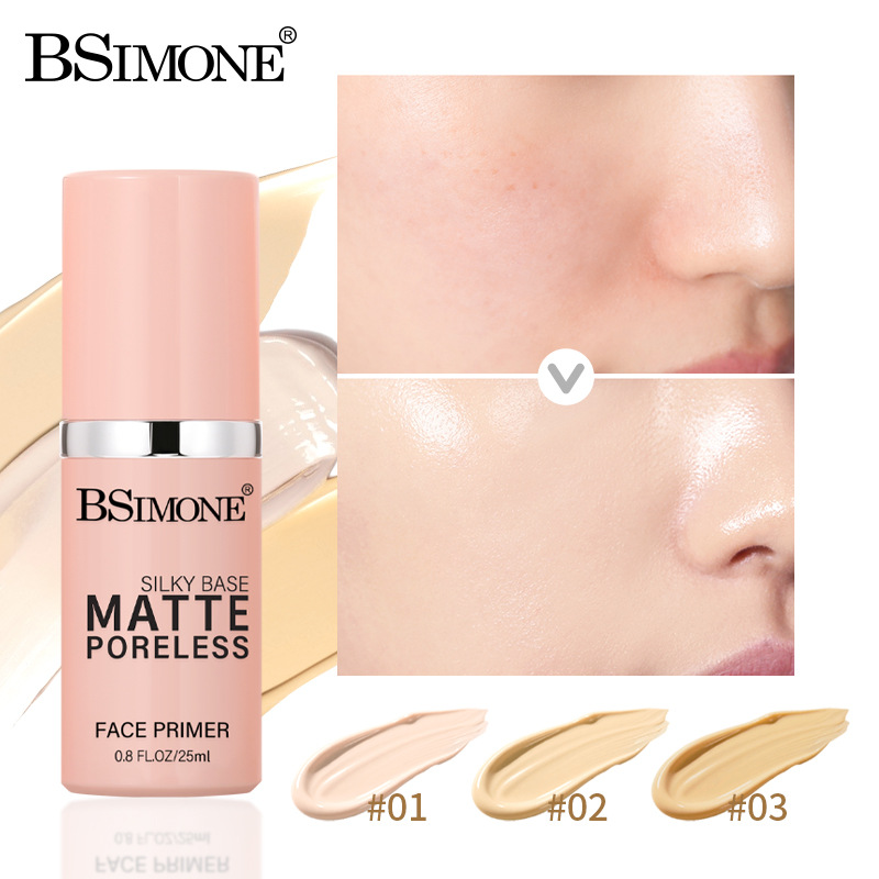 Base de maquillaje mate aislante, prebase de maquillaje de larga duración que no se elimina, corrector 3 en 1 que ilumina el tono de piel, BB cream impermeable al por mayor