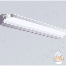 LED镜前灯免打孔防水雾浴室镜柜灯简约卫生间灯不锈钢亚克力灯具