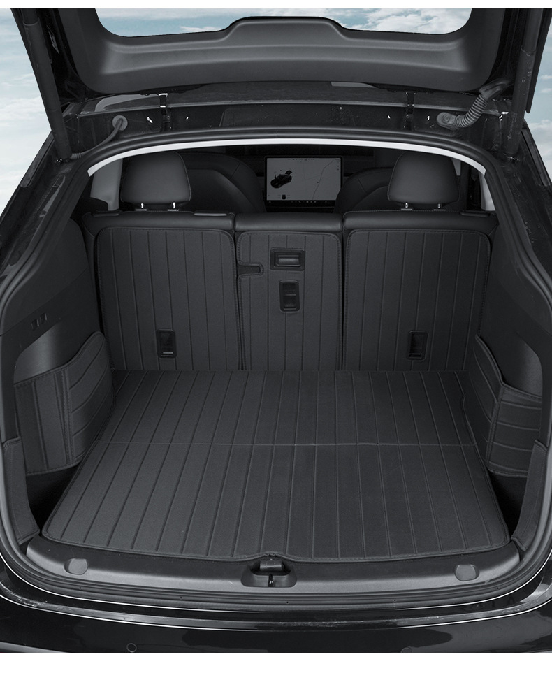 Suitable for the New Model 3Yyl Tesla Integrated Trunk Mat, Full Coverage Backrest Trunk Mat, Trunk Mat Wholesale