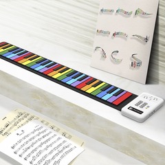 49鍵の手巻きピアノの子供の入門キーボードの楽しみのシリコンの琴の虹の版の手巻きの琴の子供の電子の琴