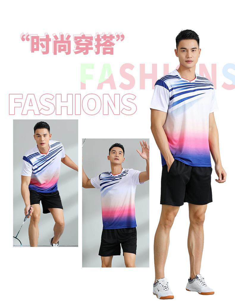 7503 white and red single top + black shorts