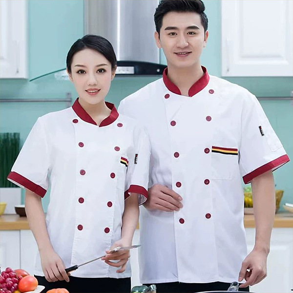 Ropa de Trabajo para Chef de Cocina de Restaurante y Cafetería, Ropa de Trabajo de Manga Larga para Hombre, Ropa de Chef de Restaurante de Hotel, Ropa de Chef de Manga Corta Hecha a Medida para Hombre image 15
