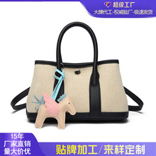 跨境手提包新款时尚简约菜篮子包包女春夏热销精致水桶包可斜挎