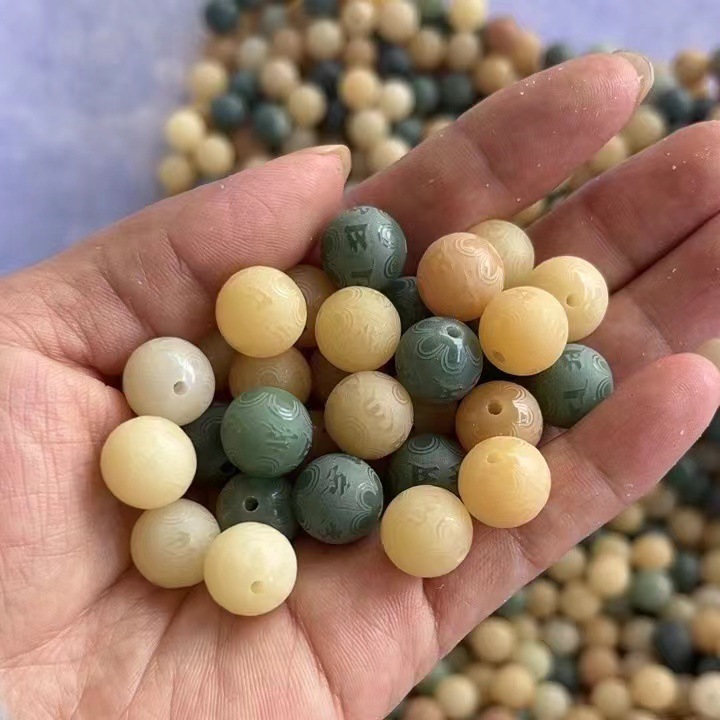 Duobao Шестиперсонажные бусины Mantra 12 мм