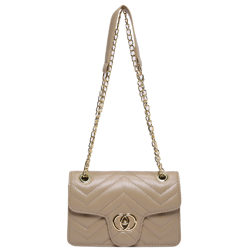 Bolsos de estilo extranjero para mujeres 2024 nuevo estilo bolso de cadena bordado bolso de estilo minimalista bolso de hombro bolso de moda