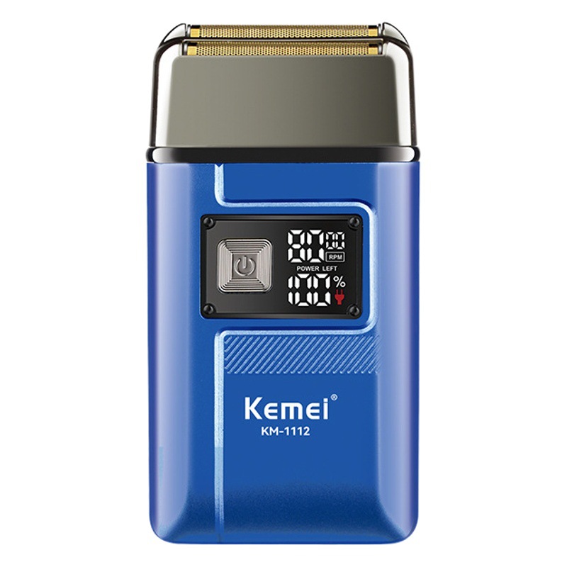 Kemei KM-1112 de afeitar eléctrica alternativo cabeza calva artefacto barba cuchillo LCD pantalla digital LCD máquina afeitar