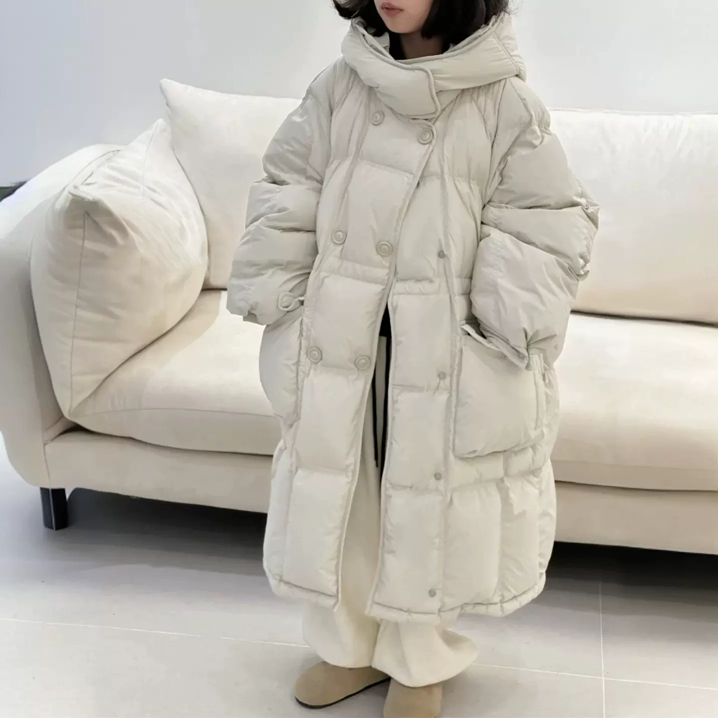 韩国童装宝宝羽绒棉服女加厚洋气新款宝宝中长款夹棉韩版防寒外套