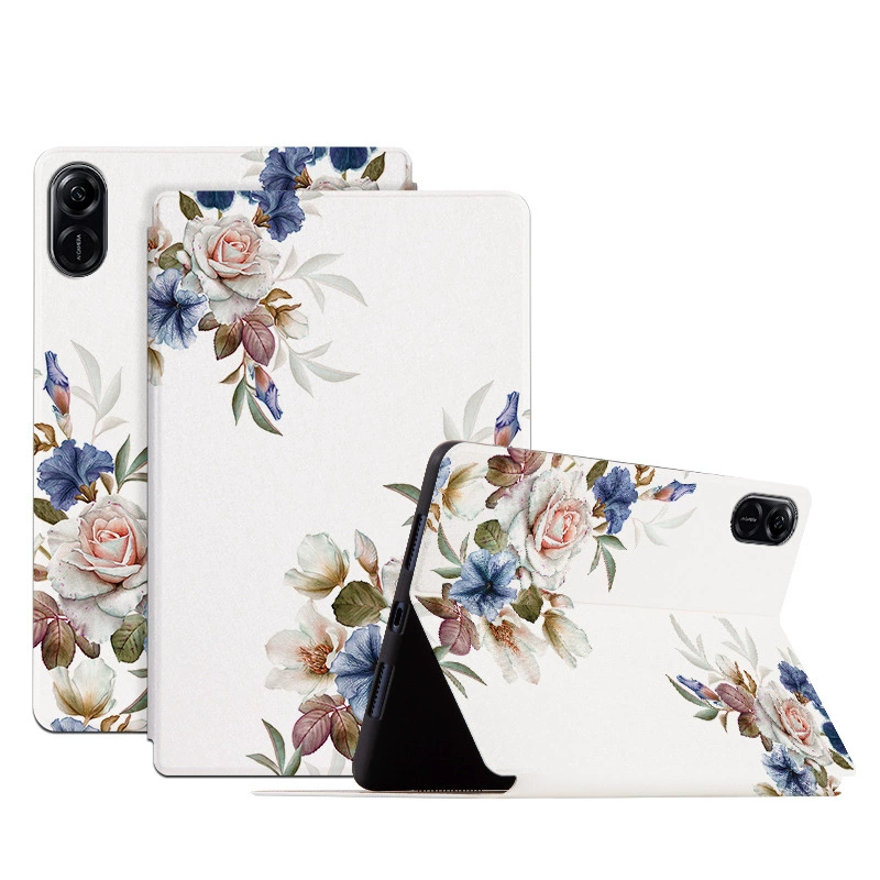 Подходит для Honor 11.5-дюймов PAD планшета, съемный кожаный чехол, милый мультяшный рисунок, акварель X9 X8 Pro защитный корпус