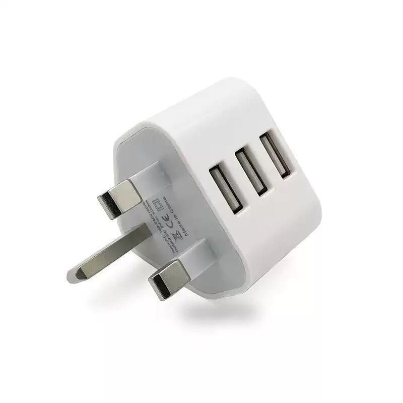 クロスボーダー5v1a英规携帯电话充电器适用iphoneアップル充电ヘッドUKCA认证三脚充电ヘッド|undefined