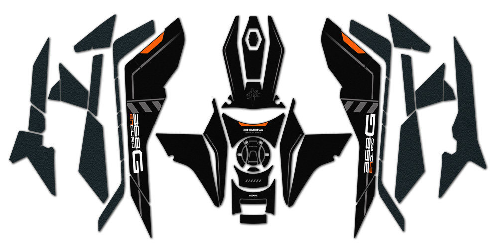 Suitable for 24-26 Models of Zontes 368g Fuel Tank Stickers, Thickened Anti-Scratch Rubber Protective Film for Bodywork, Modification Accessories