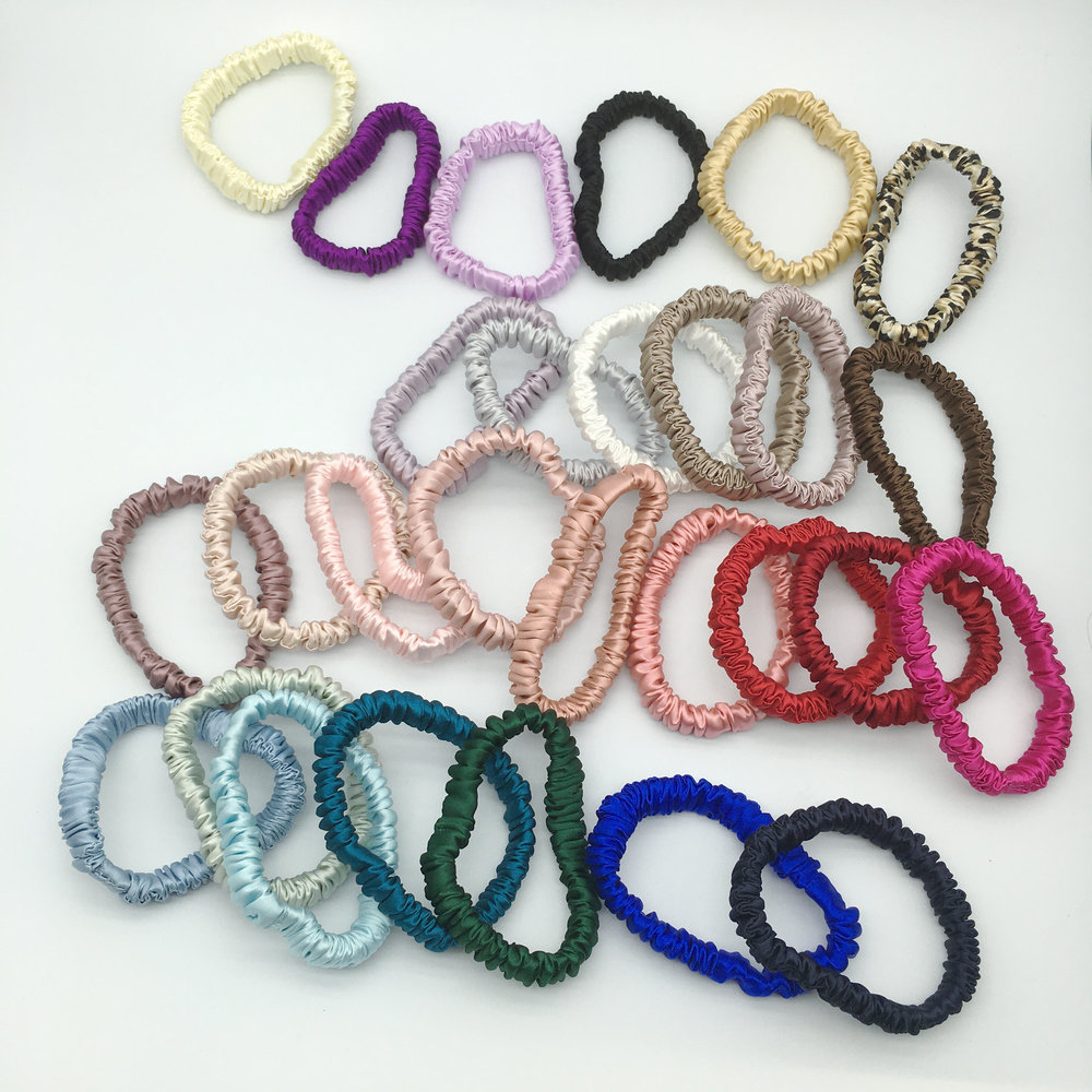 16 MMI 1cm large intestine circle silk hair ring 100 mulberry silk silk hair rope trumpet