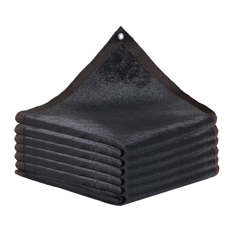 黑色遮阳网加密加厚晒网防晒遮阴网包边打孔遮光10米宽遮阳率99%