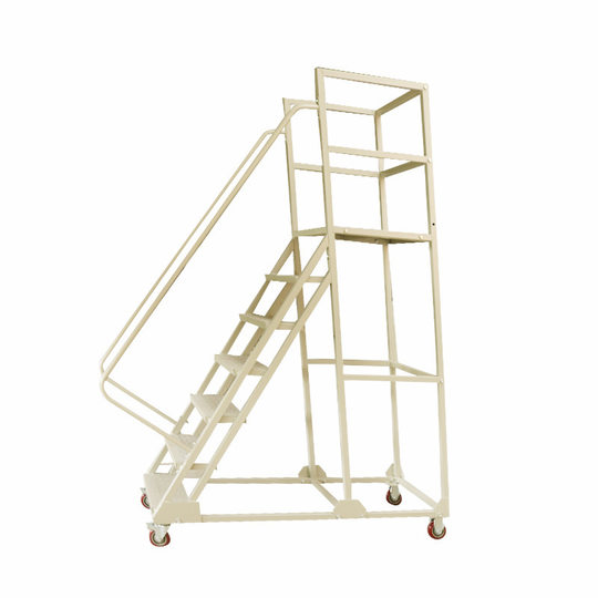 Factory supply multi-step ladder six-step ladder warehouse workshop freight ladder climbing ladder iron ladder engineering ladder movable
