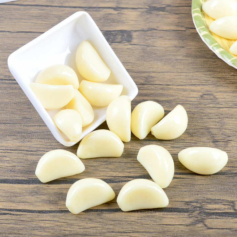 PVC simulated garlic model, 1:1 scale, garlic cloves and garlic head model, keychain creative ornament, simulated vegetable series.