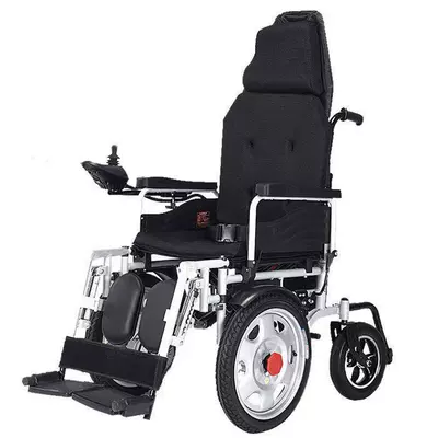 Cross-Border Electric Wheelchair Front-Wheel Drive High-Backrest Foldable Long-Life Four-Wheel Scooter Wholesale Electric Scooter (Qatlanan elektrik velosipedlər) - high-backrest-non-reclining-front-wheel-drive-24v12ah-lead-acid-battery-battery-life-12-18-kilometers