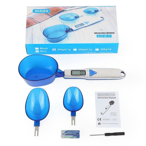 Cross-border kitchen electronic weighing spoon scale 0.1g baked food mini plastic household weighing scale