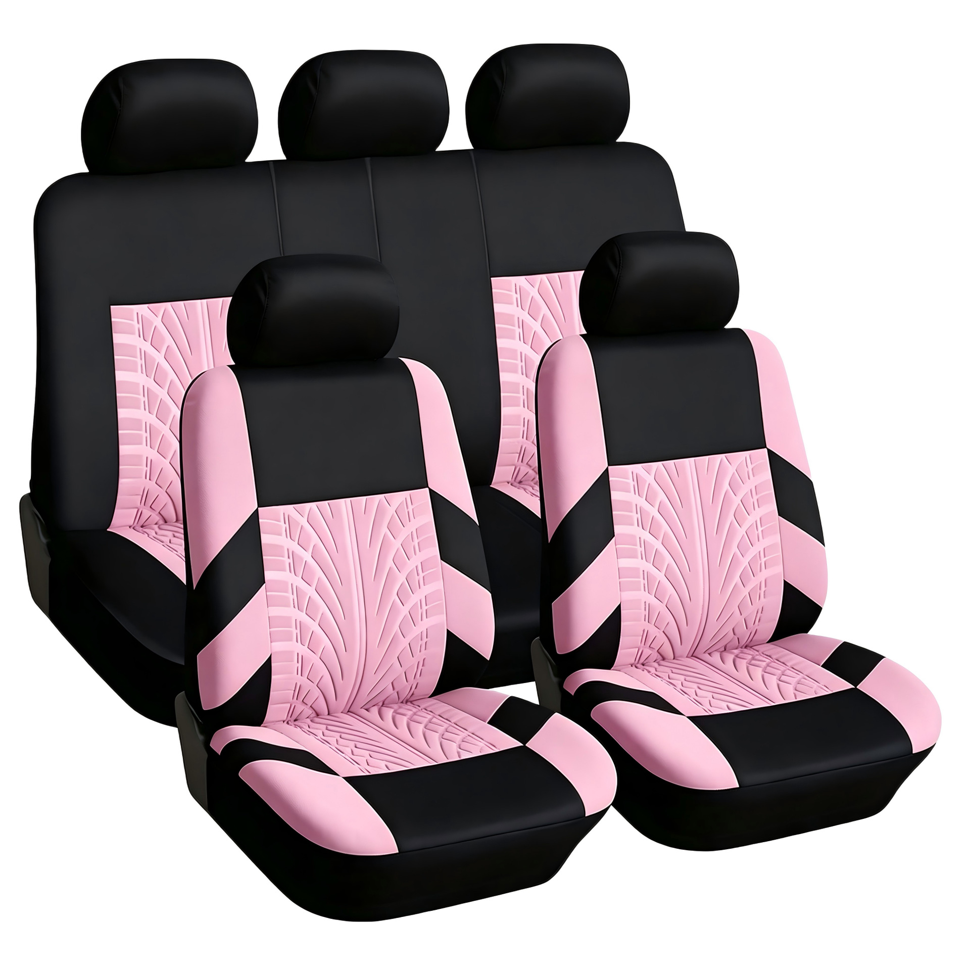 Cross-Border Hot-Selling Tire Pattern Embossed Knitted Fabric Four-Season Universal Car Seat Cover and Cushion Manufacturer Wholesale Amazon