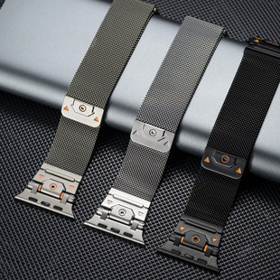 Taiyuan Is Suitable for Apple Watch10 Apple Ultra Head Milan Model 49mm Stainless Steel Metal Watch Strap